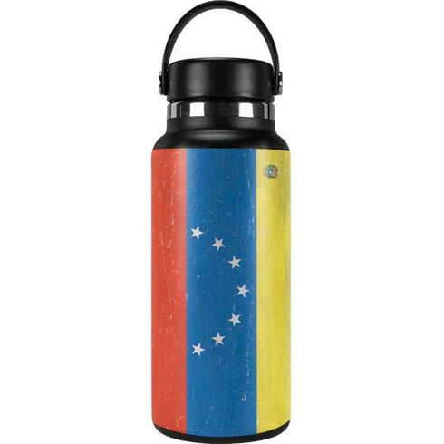 Venezuela Flag Distressed Hydro Flask 32oz Wide Mouth Skin